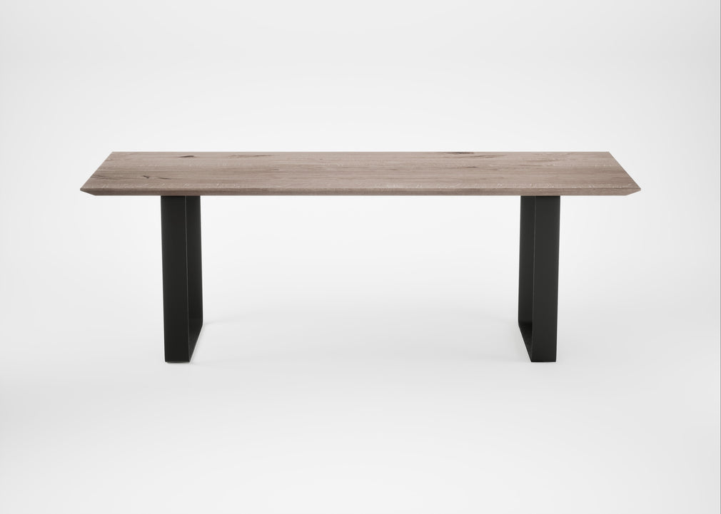 Bespoke Dining Table Prague Grey Oiled Oak / 220cm / 90cm
