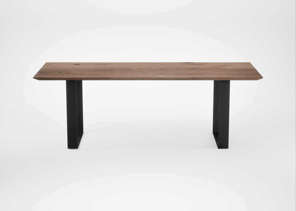Bespoke Dining Table Prague Smoked Oiled Oak / 220cm / 90cm