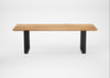 Bespoke Dining Table Prague Natural Oiled Oak / 240cm / 100cm