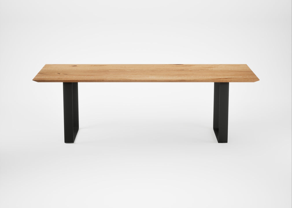 Bespoke Dining Table Prague Natural Oiled Oak / 240cm / 100cm