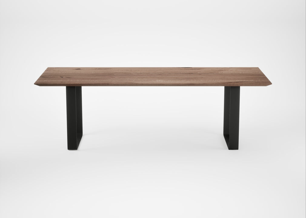 Bespoke Dining Table Prague Smoked Oiled Oak / 240cm / 100cm