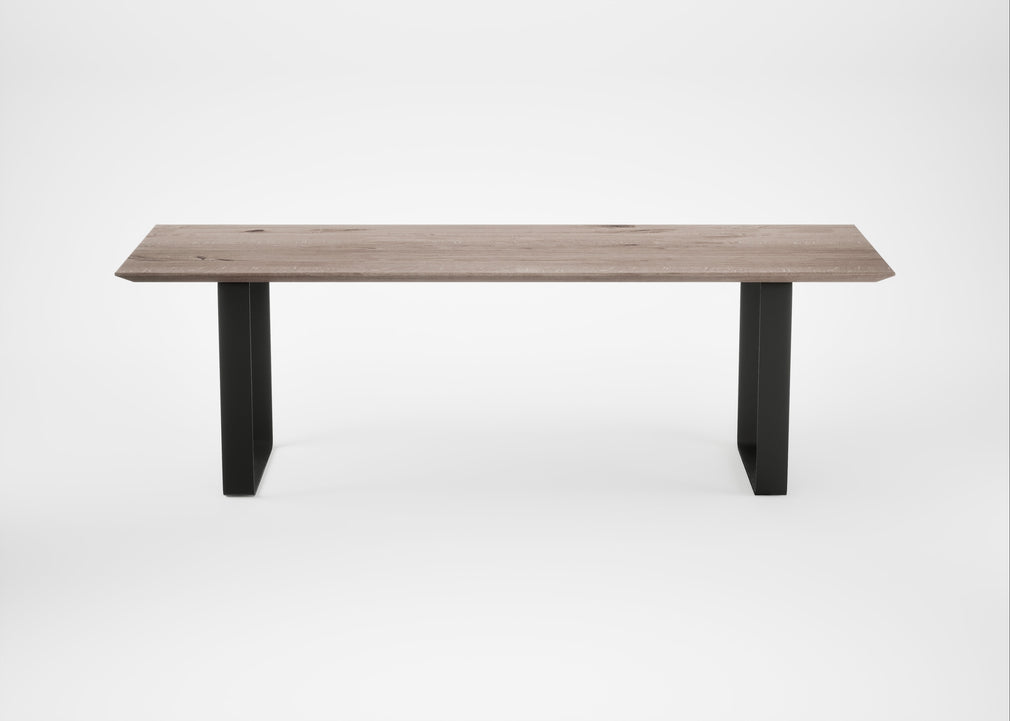 Bespoke Dining Table Prague Grey Oiled Oak / 240cm / 90cm
