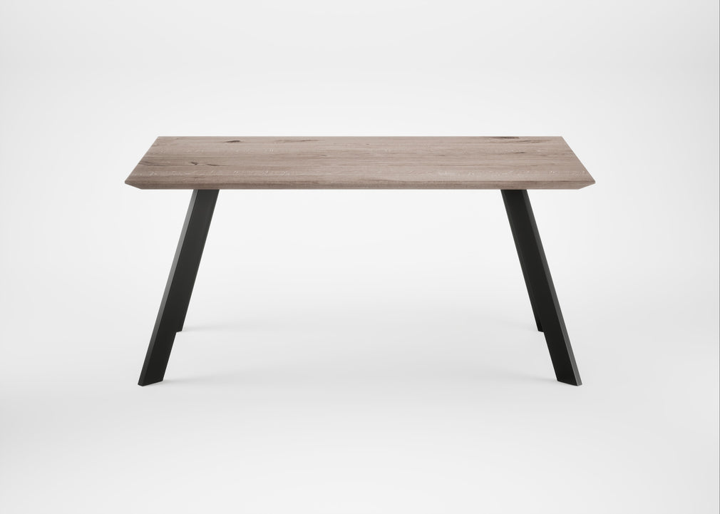 Bespoke Dining Table Madrid Grey Oiled Oak / 160cm / 100cm