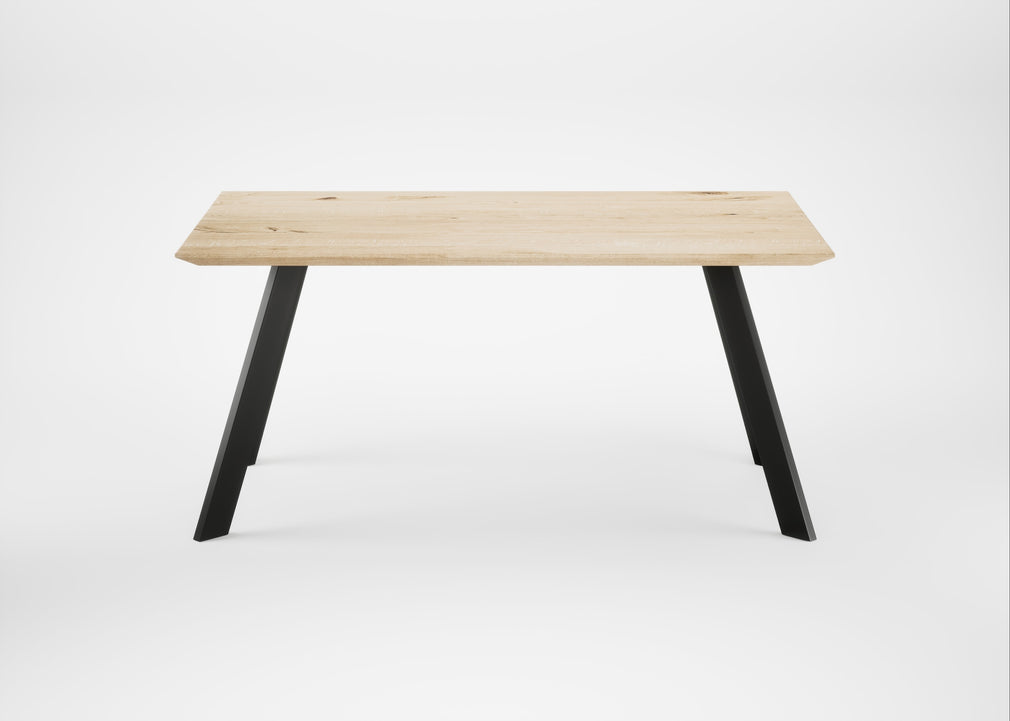 Bespoke Dining Table Madrid White Oiled Oak / 160cm / 100cm