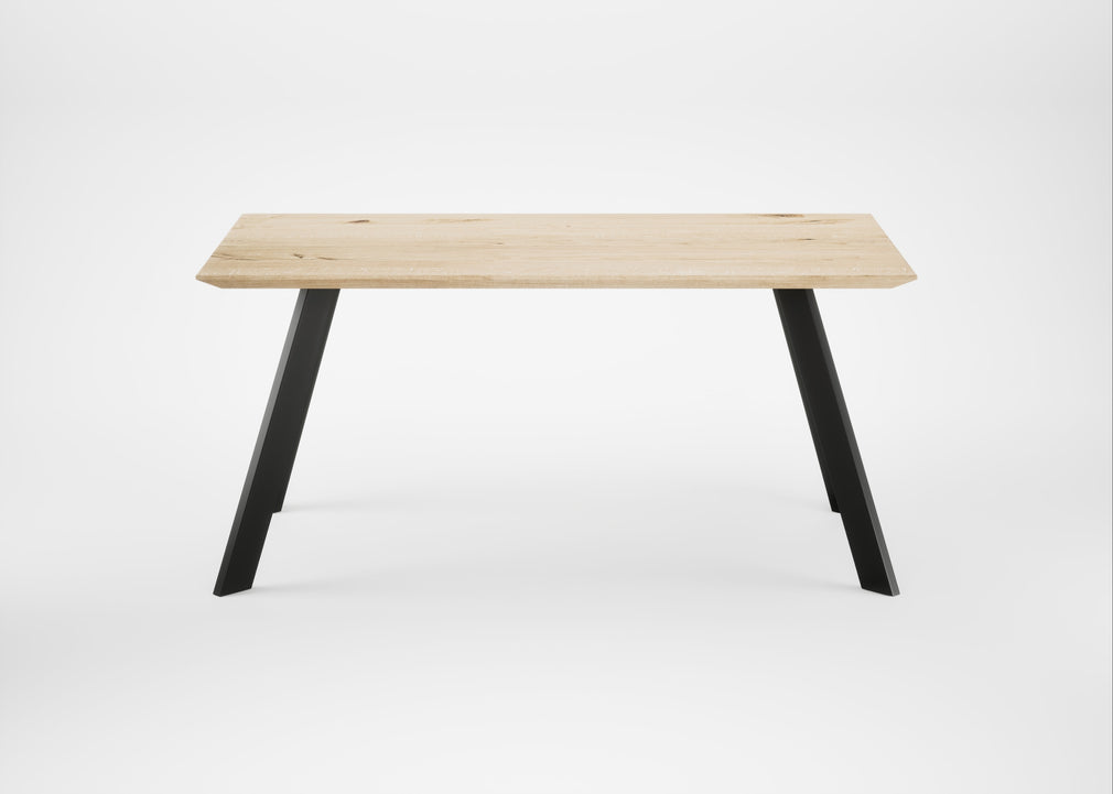 Bespoke Dining Table Madrid White Oiled Oak / 160cm / 90cm