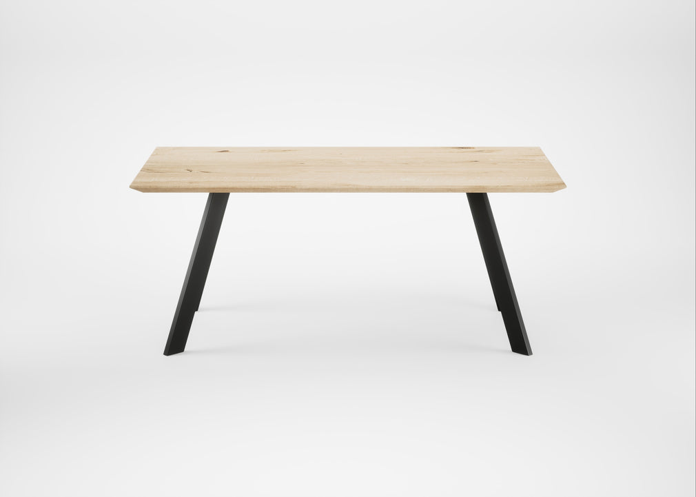 Bespoke Dining Table Madrid White Oiled Oak / 180cm / 100cm