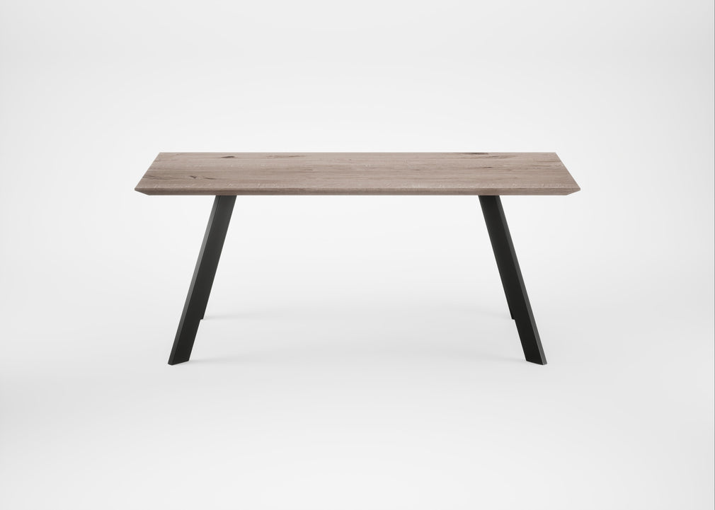 Bespoke Dining Table Madrid Grey Oiled Oak / 180cm / 90cm