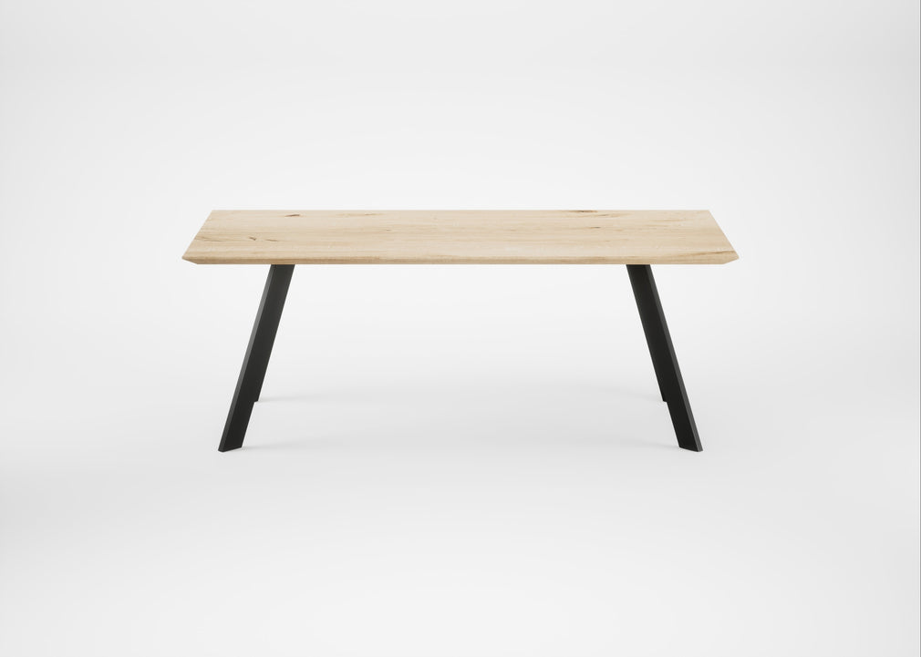 Bespoke Dining Table Madrid White Oiled Oak / 200cm / 100cm
