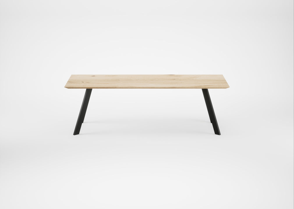 Bespoke Dining Table Madrid White Oiled Oak / 240cm / 100cm