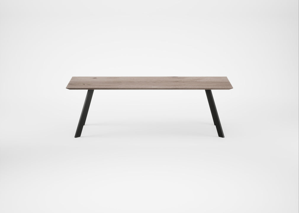 Bespoke Dining Table Madrid Grey Oiled Oak / 240cm / 90cm