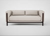 Massimo 3 Seater Sofa Siena Cotton Natural / Black Ash