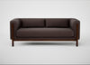 Massimo 3 Seater Sofa Luxury Leather Coco / Walnut