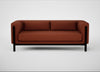 Massimo 3 Seater Sofa Tundra Texture Rust / Black Ash
