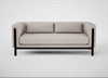 Massimo 3 Seater Sofa Tundra Texture Stone / Black Ash