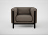 Massimo Armchair Tundra Texture Latte / Black Ash