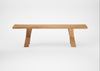 Bespoke Dining Bench Oslo Natural Oiled Oak / 160cm / Natural Edge