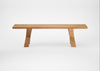 Bespoke Dining Bench Oslo Natural Oiled Oak / 160cm / Straight