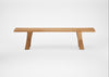 Bespoke Dining Bench Oslo Natural Oiled Oak / 180cm / Natural Edge