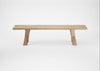 Bespoke Dining Bench Oslo Blonde Oiled Oak / 180cm / Straight