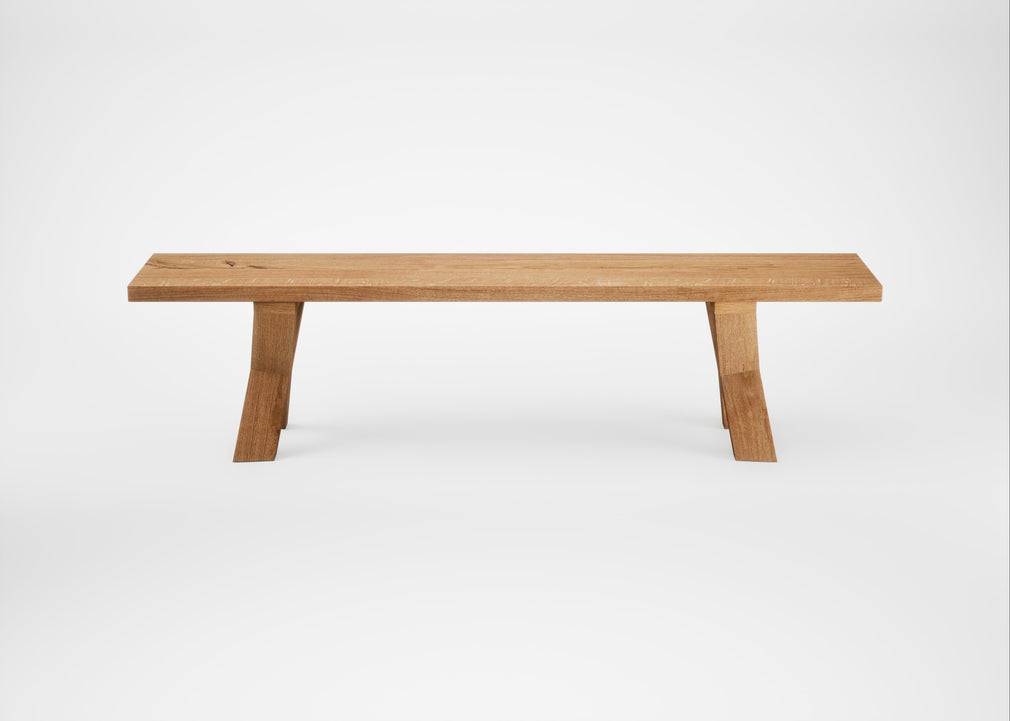 Bespoke Dining Bench Oslo Natural Oiled Oak / 180cm / Straight