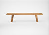 Bespoke Dining Bench Oslo Natural Oiled Oak / 200cm / Natural Edge