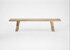 Bespoke Dining Bench Oslo Blonde Oiled Oak / 200cm / Straight