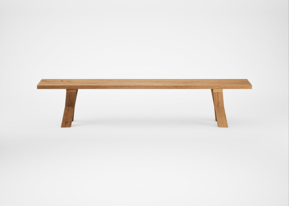 Bespoke Dining Bench Oslo Natural Oiled Oak / 220cm / Straight