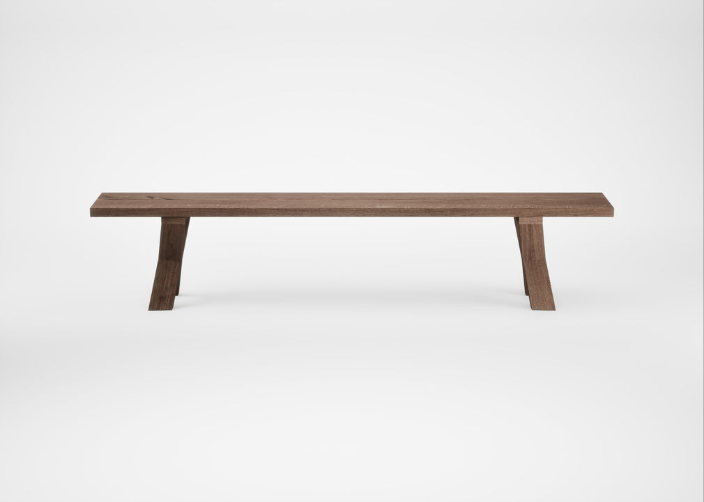 Bespoke Dining Bench Oslo Smoked Oiled Oak / 220cm / Straight