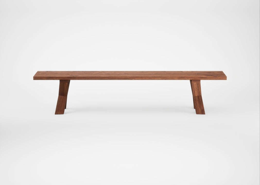 Bespoke Dining Bench Oslo Oiled Walnut / 220cm / Straight