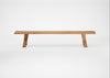 Bespoke Dining Bench Oslo Natural Oiled Oak / 240cm / Natural Edge