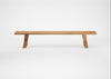Bespoke Dining Bench Oslo Natural Oiled Oak / 240cm / Straight