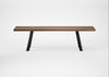 Bespoke Dining Bench Madrid Smoked Oiled Oak / 160cm / Straight