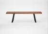Bespoke Dining Bench Madrid Oiled Walnut / 160cm / Straight
