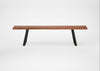 Bespoke Dining Bench Madrid Oiled Walnut / 180cm / Natural Edge