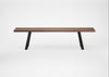 Bespoke Dining Bench Madrid Smoked Oiled Oak / 180cm / Straight