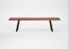 Bespoke Dining Bench Madrid Oiled Walnut / 180cm / Straight