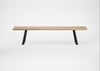 Bespoke Dining Bench Madrid Blonde Oiled Oak / 200cm / Straight