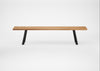 Bespoke Dining Bench Madrid Natural Oiled Oak / 200cm / Straight