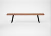 Bespoke Dining Bench Madrid Oiled Walnut / 200cm / Straight