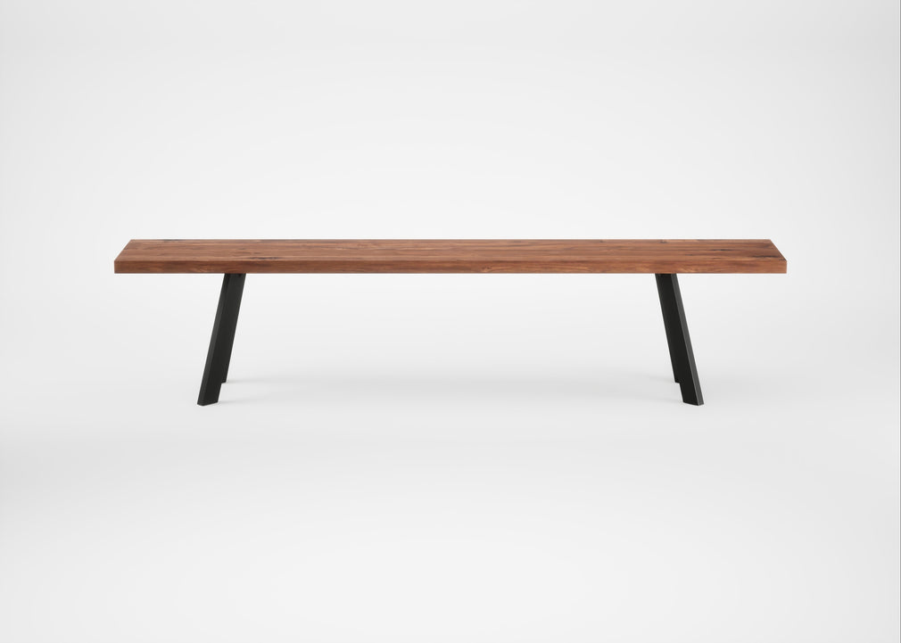 Bespoke Dining Bench Madrid Oiled Walnut / 200cm / Straight