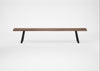 Bespoke Dining Bench Madrid Smoked Oiled Oak / 240cm / Natural Edge