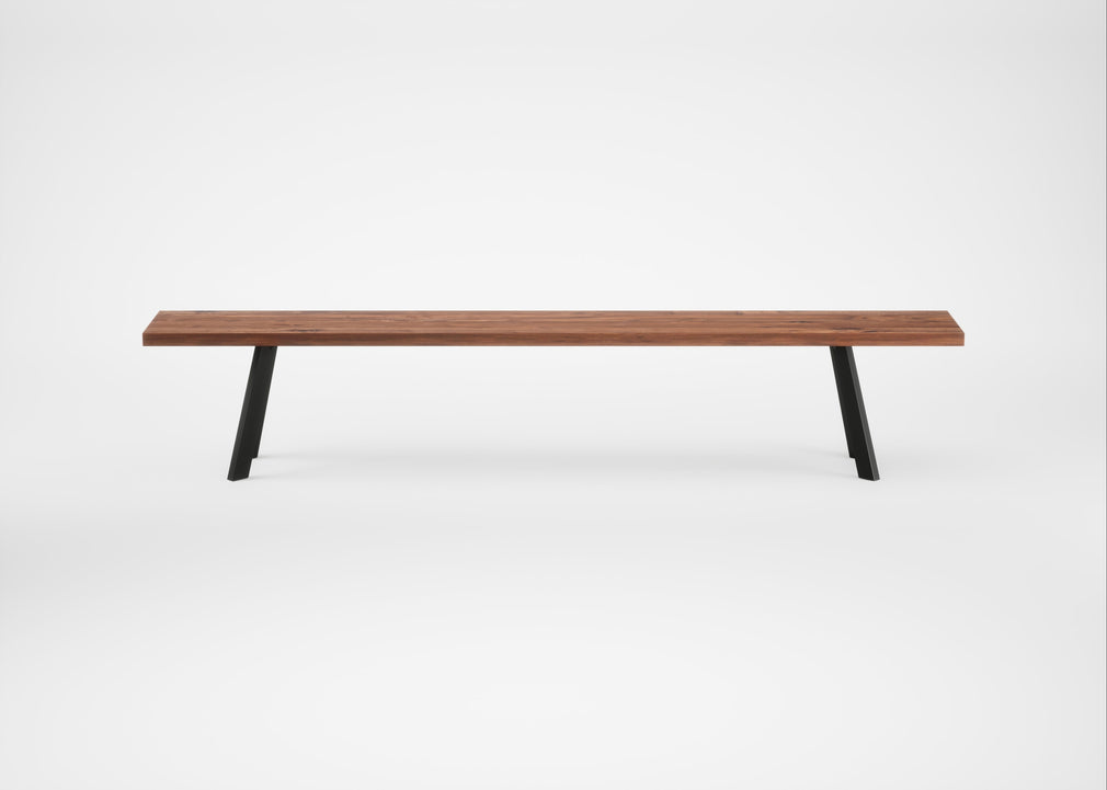 Bespoke Dining Bench Madrid Oiled Walnut / 240cm / Straight