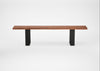Bespoke Dining Bench Prague Oiled Walnut / 180cm / Natural Edge