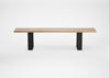 Bespoke Dining Bench Prague Blonde Oiled Oak / 180cm / Straight