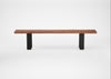 Bespoke Dining Bench Prague Oiled Walnut / 200cm / Natural Edge