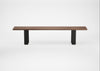 Bespoke Dining Bench Prague Smoked Oiled Oak / 200cm / Straight