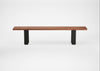 Bespoke Dining Bench Prague Oiled Walnut / 200cm / Straight