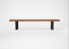 Bespoke Dining Bench Prague Oiled Walnut / 240cm / Natural Edge