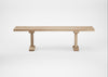 Bespoke Dining Bench Lisbon Blonde Oiled Oak / 160cm / Straight