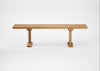 Bespoke Dining Bench Lisbon Natural Oiled Oak / 160cm / Straight